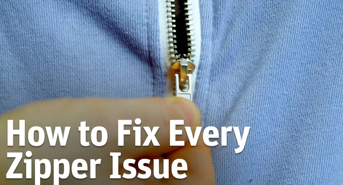 How to repair a broken zipper on a jacket