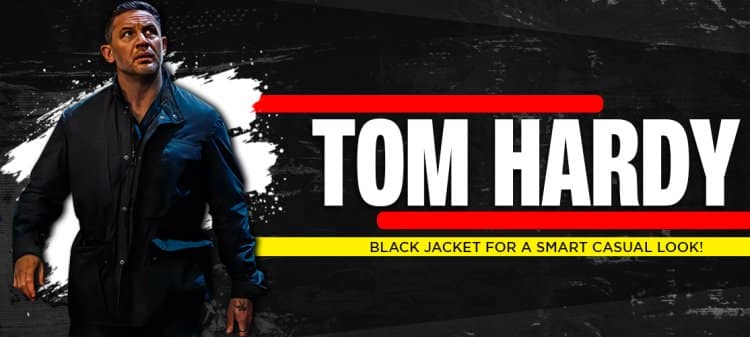 tom hardy black leather jacket